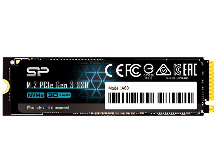 SSD накопитель Silicon Power M-Series SP512GBP34A60M28 512ГБ, M.2 2280, PCI-E 3.0 x4, NVMe